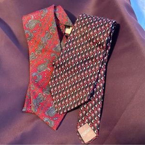 Two Silk Neckties | Givenchy Gentlemen Paris, Givenchy Monsieur | $185 each new